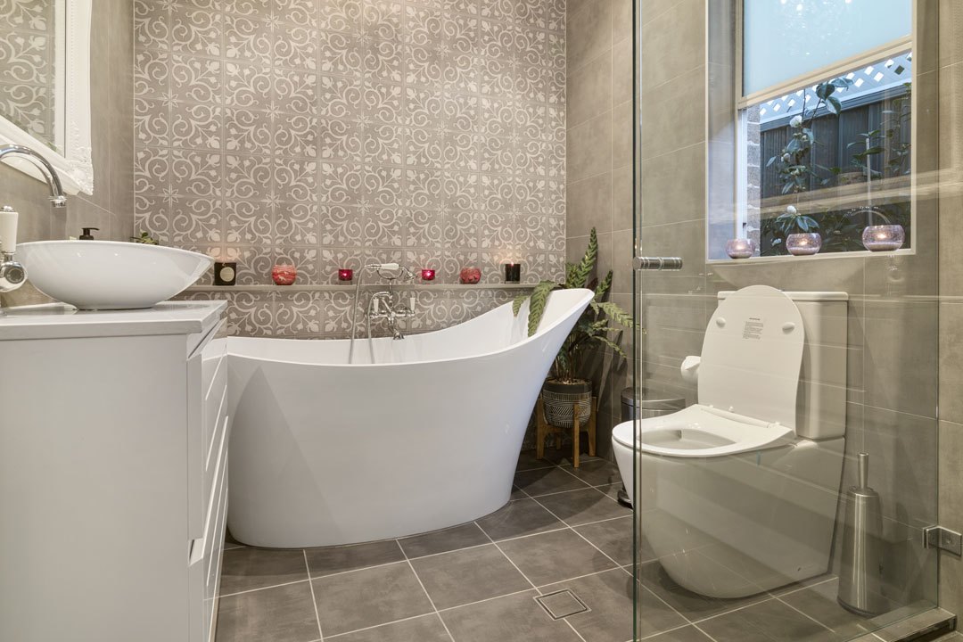 Bathroom renovation plumbing and final fit-off